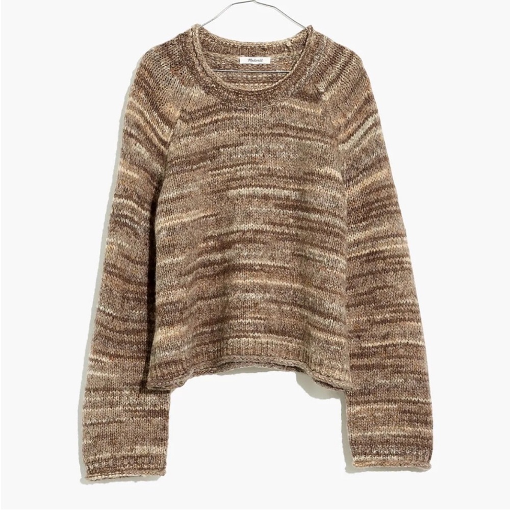 BOGO! Madewell Kersdale Space Dye Chocolate Pullover Sweater Size XS